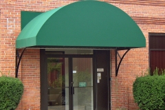Green Store Front Door Awning