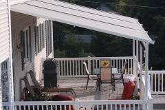 Side View of Backyard Awning