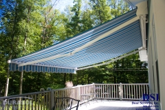 Open Blue Awning
