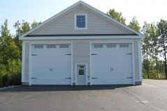 2 White Garage Doors